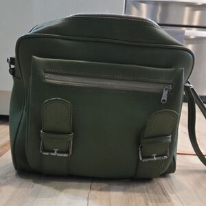 Green Men’s Crossbody Bag - Casual Everyday Shoulder Bag